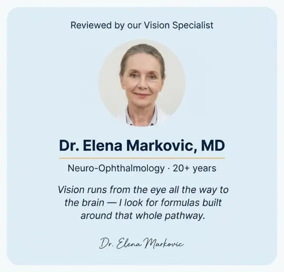 Reviewed by our Vision Specialist, Dr. Elena Markovic, MD, Neuro-Ophthalmology