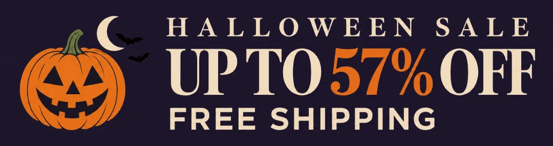 Halloween Sale - up to 57% off, free shipping